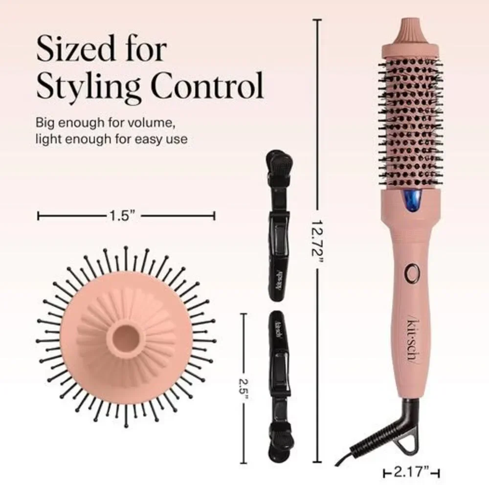 Kitsch Thermal Round Brush Heated Blowout Brush NWT FRIZZ-FREE